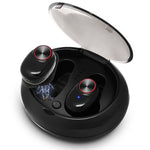 سماعات أذن رياضية لاسلكية بتقنية إلغاء الضوضاء DSP Bluetooth V5.0 مع علبة شحن BTH-V5، متوافقة مع iPhone وأندرويد