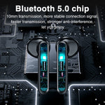 سماعة أذن بلوتوث لاسلكية P100pro TWS بتقنية Bluetooth 5.0 مع شاشة رقمية ذكية LED وصندوق شحن، تدعم سيري والمكالمات