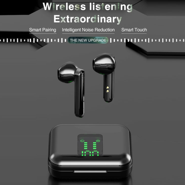 سماعة أذن بلوتوث لاسلكية P100pro TWS بتقنية Bluetooth 5.0 مع شاشة رقمية ذكية LED وصندوق شحن، تدعم سيري والمكالمات