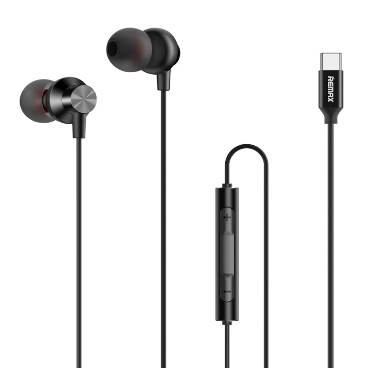 REMAX RM-560 Type-C In-Ear Stereo Metall-Musikkopfhörer mit Kabelsteuerung + Mikrofon, unterstützt Freisprechfunktion, nicht für Samsung-Telefone