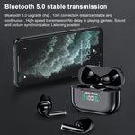 سماعة رأس رياضية TWS لاسلكية awei T29P بلوتوث V5.0 مع عرض رقمي LED ومقاومة للماء IPX4 مع علبة شحن