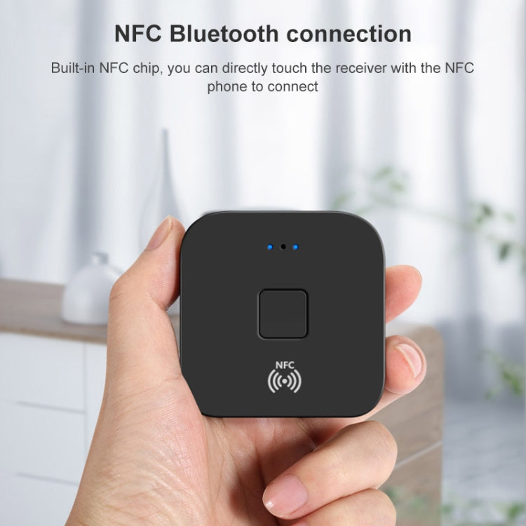 مستقبل بلوتوث B11 5.0 مع AUX وNFC إلى محول صوت 2 × RCA، B11