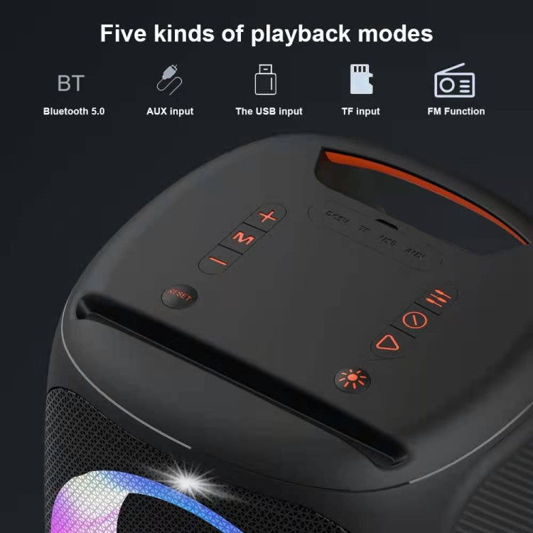 مكبر صوت بلوتوث محمول مقاوم للماء HOPESTAR Party100 Bluetooth 5.0 مع وظيفة شحن الهاتف المحمول، Party100 (أخضر)