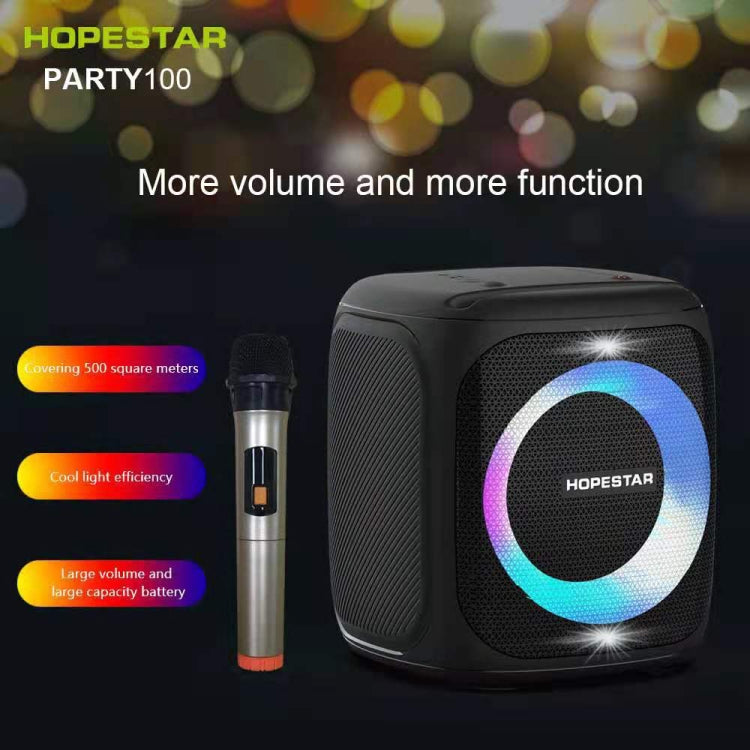 مكبر صوت بلوتوث محمول مقاوم للماء HOPESTAR Party100 Bluetooth 5.0 مع وظيفة شحن الهاتف المحمول، Party100 (أخضر)