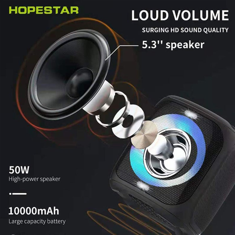 مكبر صوت بلوتوث محمول مقاوم للماء HOPESTAR Party100 Bluetooth 5.0 مع وظيفة شحن الهاتف المحمول، Party100 (أخضر)