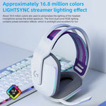 سماعة رأس ألعاب لاسلكية RGB من لوجيتك G733 LIGHT SPEED