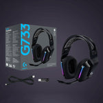 سماعة رأس ألعاب لاسلكية RGB من لوجيتك G733 LIGHT SPEED