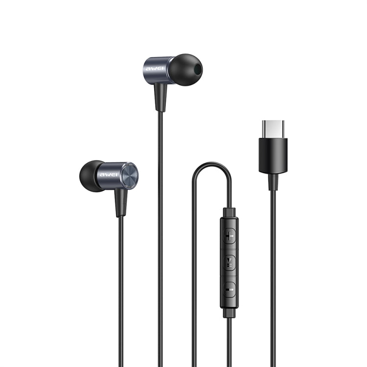 awei TC-2 USB-C / Typ-C Schnittstelle 6D Stereo Surround Kabelgebundene Kopfhörer