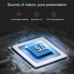 سماعة أذن بلوتوث لاسلكية مقاومة للماء IPX DT-5 مع بلوتوث 5.0 وصندوق شحن مغناطيسي، تدعم المكالمات ووظيفة بنك الطاقة، DT-5