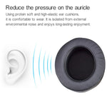 2 PCS For Razer Kraken 7.1 V2 Pro Headphone Cushion Sponge Black Net Cover Earmuffs Replacement Earpads, For Razer Kraken 7.1 V2 Pro(Black Net)