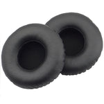 2pcs For JBL Synchros S400BT Headphones Imitation Leather + Memory Foam Soft Earphone Protective Cover Earmuffs, For Synchros S400BT Black, For Synchros S400BT White