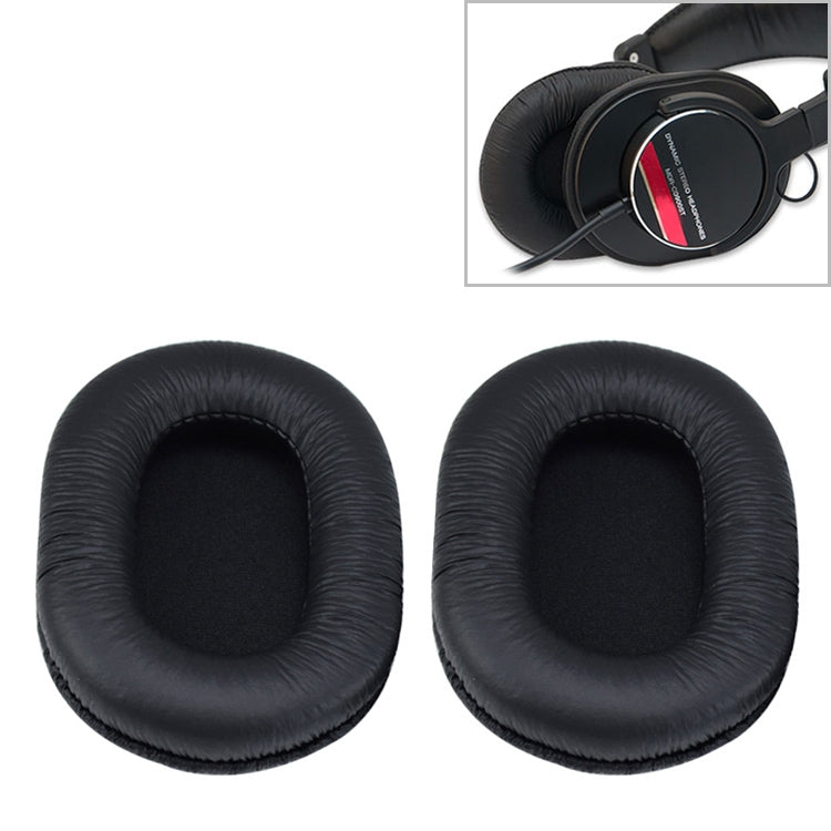 حافظة واقية لرأس الإسفنجة لسماعات سوني MDR-7506 / MDR-V6 / MDR-CD900ST، لون أسود مجعد، قطعتان