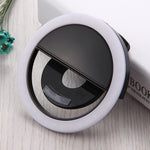 Charging Selfie Beauty Light For iPhone, Galaxy, Huawei, Xiaomi, LG, HTC and Other Smart Phones with Adjustable Clip & USB Cable