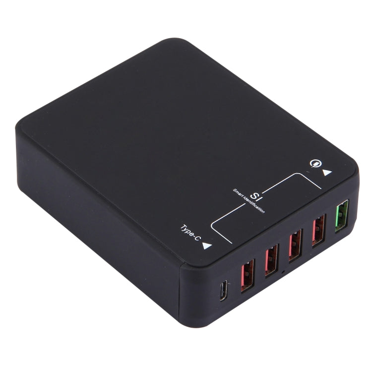 Q8118 1 شحن سريع 3.0 + 4 تعريف ذكي USB + 1 USB-C / Type-C 3.1 شاحن USB مكتبي