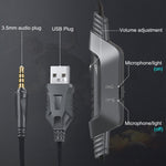 ONIKUMA K6 Over Ear Bass Stereo Surround Gaming Headphone with Microphone & RGB Lights