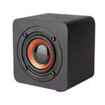 مكبر صوت بلوتوث محمول صغير خشبي Q1 مع مضخم صوت قوي