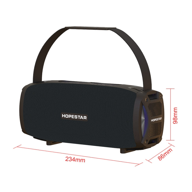 مكبر صوت بلوتوث محمول خارجي مقاوم للماء HOPESTAR H24 Pro TWS بنسيج منسوج مع ضوء إيقاعي، يدعم المكالمات بدون استخدام اليدين وقرص U وبطاقة TF و AUX 3.5 مم وراديو FM، H24 Pro أسود، H24 Pro رمادي، H24 Pro أزرق، H24 Pro أحمر