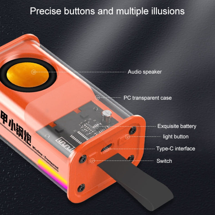 5W Portable Bullet TWS Wireless Bluetooth Speaker, (Grey), (Purple), (Orange), (Green)