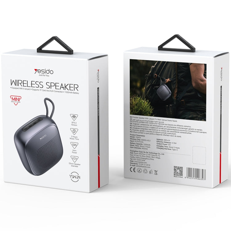 Yesido YSW24 5W mini Portable Outdoor Bluetooth Speaker, YSW24