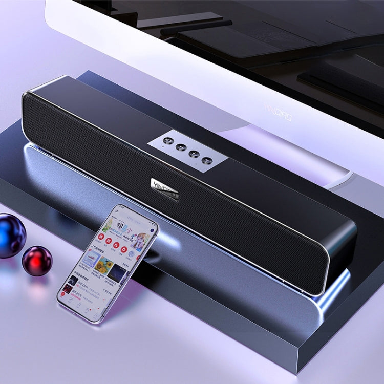 YINDIAO A36 Bluetooth 5.0 Smart Subwoofer Computer Wireless Bluetooth Speaker, Bluetooth Upgrade Version, Bluetooth Upgrade Version(Black), Bluetooth Upgrade Version(Grey)