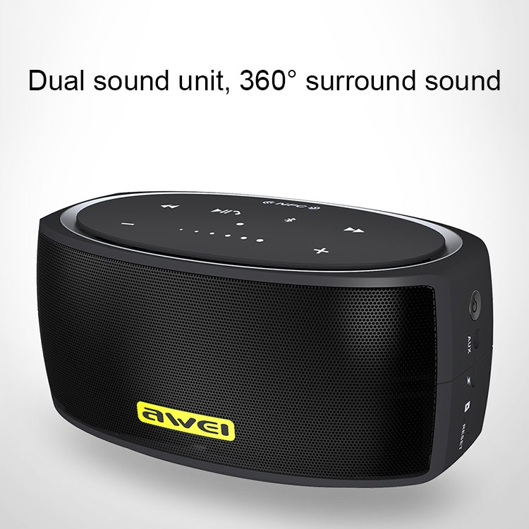 مكبر صوت بلوتوث لاسلكي محمول awei Y210 V4.2 مع تعزيز الجهير، يدعم NFC / بطاقة TF / AUX، Y210
