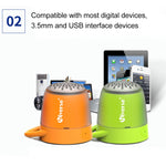 مكبرات صوت محمولة Universe XHH-T502، مكبر صوت بلوتوث لاسلكي صغير V4.2، يدعم التحدث بدون استخدام اليدين / يدعم مشغل موسيقى TF