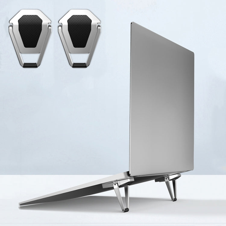 2 قطعة من حامل لابتوب قابل للطي بشكل درع لاصق عالمي R-JUST BJ01، 2 قطعة BJ01