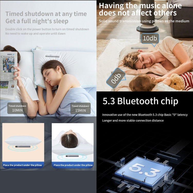 QY08 Bluetooth Bone Conduction Pillow Speaker