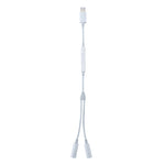 MH026 8 Pin Male to Dual 3.5mm Female Headphone Jack Wire Control Audio Adapter