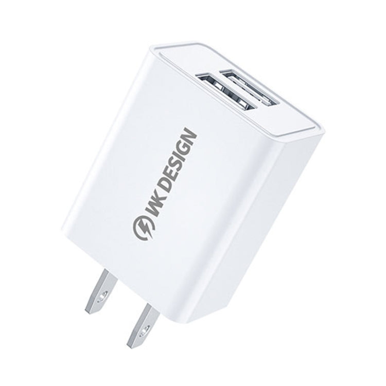 WK WP-U119 10 واط شاحن سفر بمنفذي USB، محول طاقة، قابس US، WP-U119 قابس US