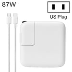 87W Type-C Power Adapter Portable Charger with 1.8m Type-C Charging Cable, US Plug, 87W US Plug
