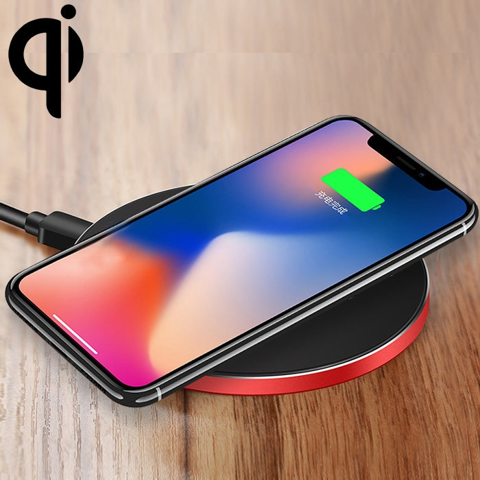 لوحة شحن لاسلكي سريعة فائقة النحافة من سبائك الألمنيوم GY-68 بمعيار Qi