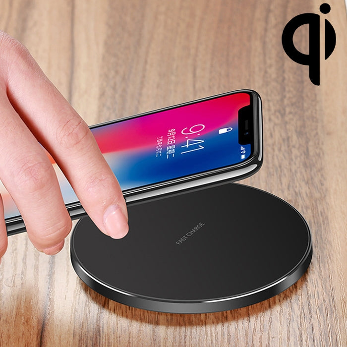 لوحة شحن لاسلكي سريعة فائقة النحافة من سبائك الألمنيوم GY-68 بمعيار Qi