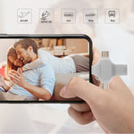 فلاش درايف 4 في 1 بسعة 8 جيجابايت USB 3.0 + 8 دبابيس + Micro USB + USB-C / Type-C للاستخدام المزدوج مع وظيفة OTG، 8 جيجابايت