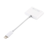 NK101 محول قارئ كاميرا من 8 بن إلى USB، متوافق مع أنظمة iOS 9.1 وما فوق، NK101