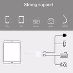 NK101 محول قارئ كاميرا من 8 بن إلى USB، متوافق مع أنظمة iOS 9.1 وما فوق، NK101