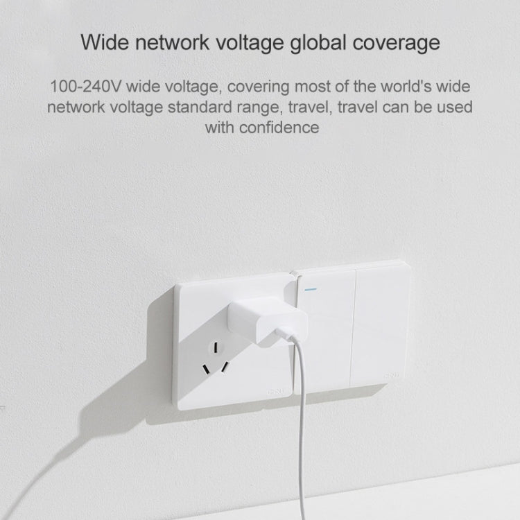 شاحن سفر أصلي من شاومي AD201 20 واط بمنفذ USB-C / Type-C واحد، نسخة الشحن السريع، قابس US، 20 واط