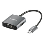 محول أصلي من Lenovo C02 USB-C / Type-C إلى HDMI + VGA