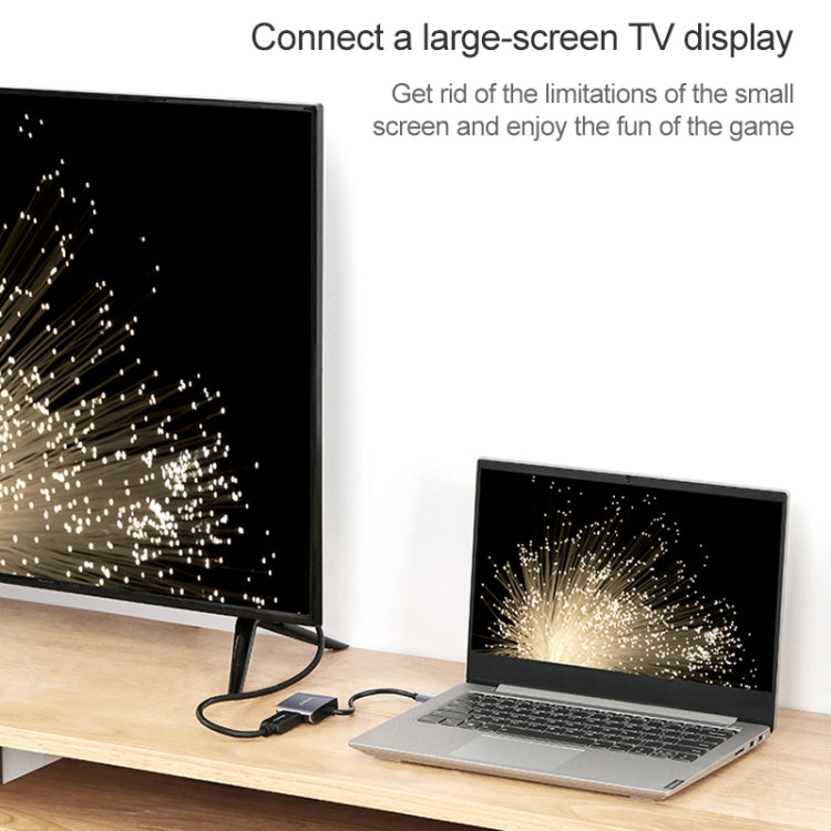 محول أصلي من Lenovo C02 USB-C / Type-C إلى HDMI + VGA