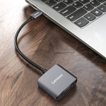 محول أصلي من Lenovo C02 USB-C / Type-C إلى HDMI + VGA