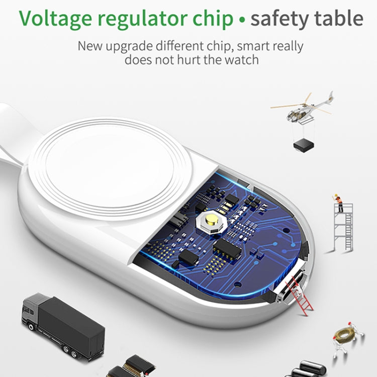 848 Universal Portable Mobile Power & Magnetic Wireless Charger for Apple Watch Series 6 / 5 / SE / 4 / 3 / 2 / 1