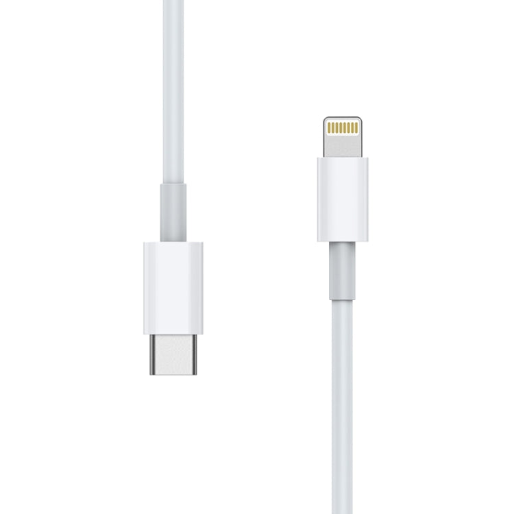 AWEI CL-68 كابل شحن سريع PD ونقل بيانات 3A من نوع Type-C / USB-C إلى 8 بن، الطول: 1 متر