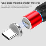 رأس شحن مغناطيسي 4 في 1 3A 8 دبابيس وUSB-C / Type-C وMicro USB من سبائك الزنك + مجموعة محول شحن مغناطيسي USB-C / Type-C، USB-C / Type-C