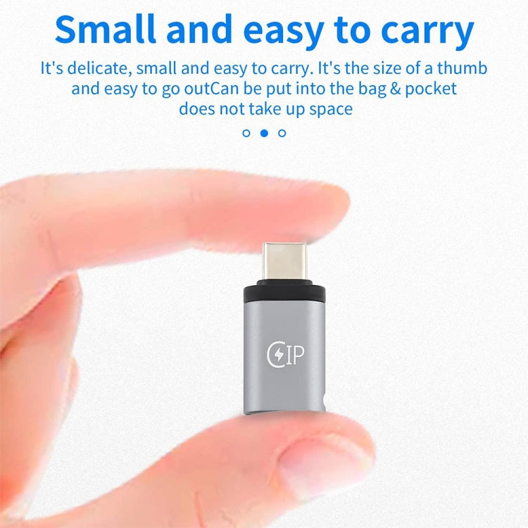 محول شحن USB-C / Type-C ذكر إلى 8 دبابيس أنثى، يدعم نقل البيانات، 8 دبابيس أنثى