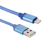كابل بيانات / شاحن 1 متر برأس معدني على شكل شبكة 8 بن إلى USB