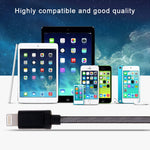 كابل بيانات / شاحن 1 متر برأس معدني على شكل شبكة 8 بن إلى USB