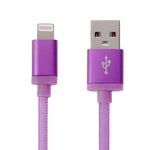 كابل بيانات / شاحن 1 متر برأس معدني على شكل شبكة 8 بن إلى USB
