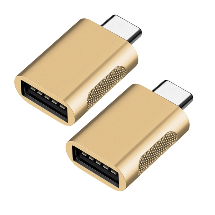 2 قطعة محول SBT-158 من USB-C / Type-C ذكر إلى USB 3.0 أنثى من سبيكة الزنك، SBT-158 أسود، SBT-158 ذهبي، SBT-158 وردي ذهبي، SBT-158 فضي