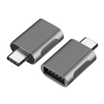 2 قطعة محول SBT-158 من USB-C / Type-C ذكر إلى USB 3.0 أنثى من سبيكة الزنك، SBT-158 أسود، SBT-158 ذهبي، SBT-158 وردي ذهبي، SBT-158 فضي