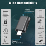 2 قطعة محول SBT-158 من USB-C / Type-C ذكر إلى USB 3.0 أنثى من سبيكة الزنك، SBT-158 أسود، SBT-158 ذهبي، SBT-158 وردي ذهبي، SBT-158 فضي